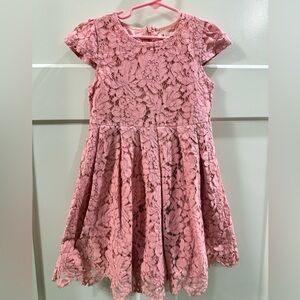 Doe A Deer Pink Lace Kids Dress